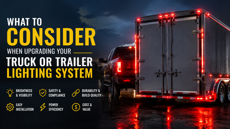 what to consider when upgrading truck or trailer lighting system